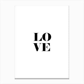 Love print art Canvas Print