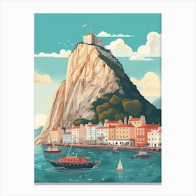 The Rock Of Gibraltar Gibraltar Canvas Print
