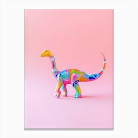 Funky Pattern Toy Dinosaur Canvas Print