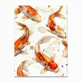 Watercolor Koi 32 Canvas Print