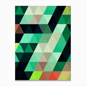 Colorful triangles in harmony 2 Canvas Print