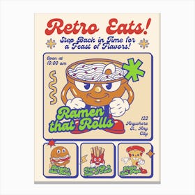 Retro Eats Canvas Print