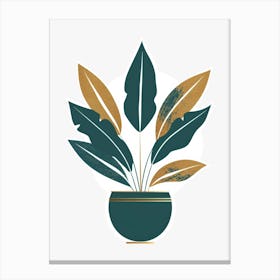 Plant In A Pot 62 Canvas Print