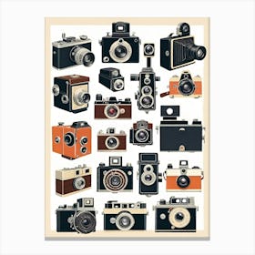 Vintage Cameras 1 Canvas Print