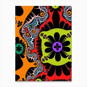 Psychedelic Flower Canvas Print