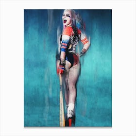 Margot Robbie Harley Quinn Suicide Squad Canvas Print