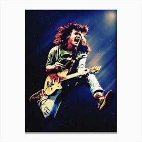 Superstars Of Edward Lodewijk Van Halen Jump On Stage Canvas Print