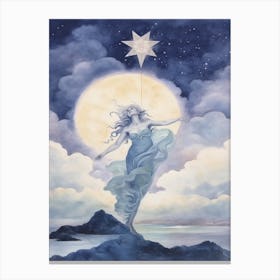 Aphrodite Blue Dream Painting Canvas Print