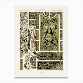 17th And 18th Century Pattern, Albert Racine 2 Canvas Print