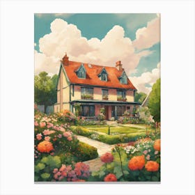 House In The Garden 2 Canvas Print