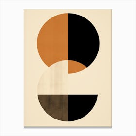 Castroprauxel Contrast, Geometric Bauhaus Canvas Print