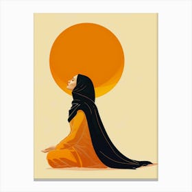 Muslim Woman Praying Canvas Print