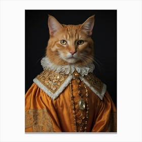 Renaissance Cat 1 Canvas Print