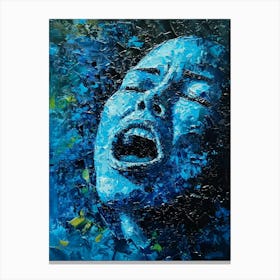 Blue Scream Canvas Print