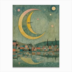 Crescent Moon Village Canvas Print