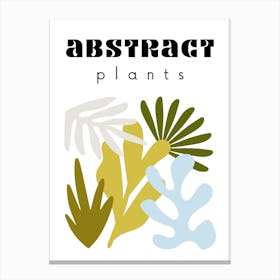Abstract Plants Poster 1 Canvas Print