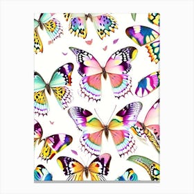 Butterfly Repeat Pattern Decoupage 1 Canvas Print