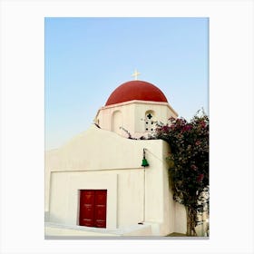 Church In Santorini Canvas Print