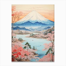 Chugoku Mountains In Multiple Prefectures, Ukiyo E Drawing 4 Canvas Print