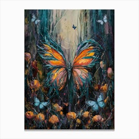 Surrealism Classical Butterfly Painting IV Canvas Print