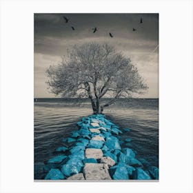 Tree In The Water Canvas Print