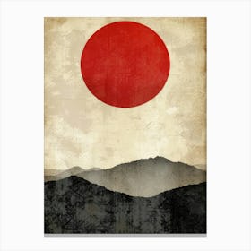 Japanese Flag 1 Canvas Print