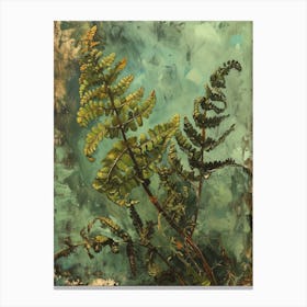 Forked Fern Painting 2 Canvas Print