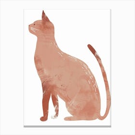 Bombay Cat Clipart Illustration 3 Canvas Print
