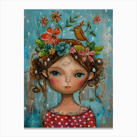 Rain Girl Canvas Print