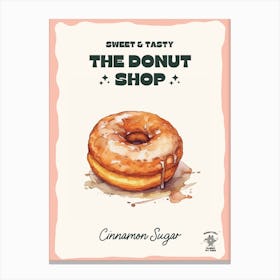 Cinnamon Sugar Donut The Donut Shop 0 Canvas Print