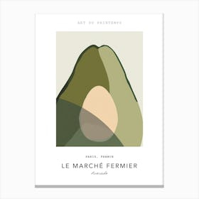 Avocado Le Marche Fermier Poster 2 Canvas Print
