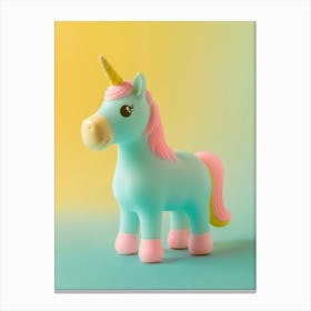 Pastel Toy Unicorn Photography 4 Canvas Print