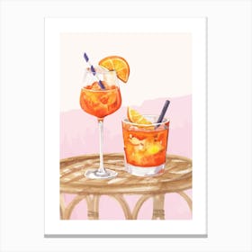 Aperol Spritz Print 2 Canvas Print