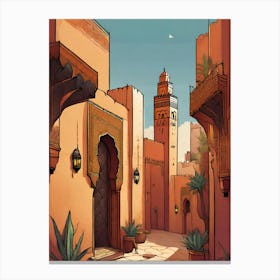 Moroccan vintage style  Canvas Print