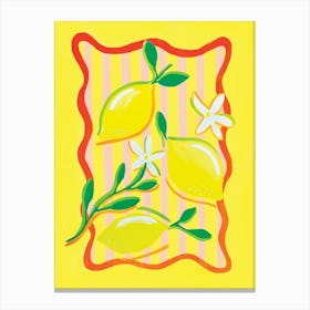 Bright Lemons Canvas Print