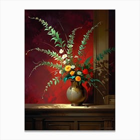 Flowers In A Vase 12 Canvas Print