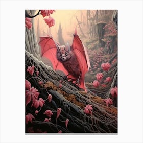 Lesser Bulldog Bat Painting 5 Canvas Print