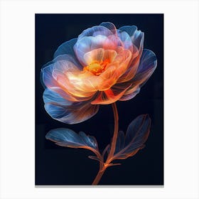 Abstract Flower Canvas Print