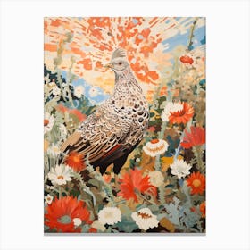 Grouse 3 Detailed Bird Painting Canvas Print