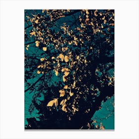 Golden Leaves Canvas Print