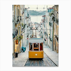 Bica Elevator In Lisbon, Portugal Canvas Print