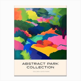 Abstract Park Collection Poster Golden Gate Park Kiev 3 Canvas Print