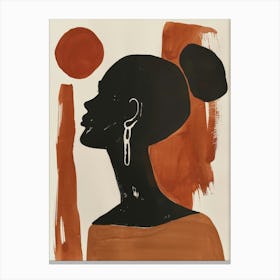 Silhouette Of A Woman 58 Canvas Print