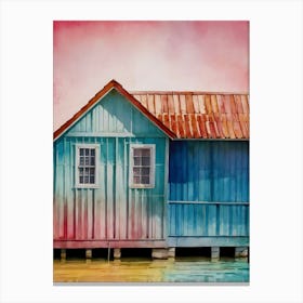 House By The Water Canvas Print