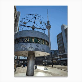 Berlin Alexanderplatz Travel Poster Art Canvas Print