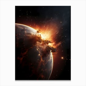 Space Explosion Canvas Print