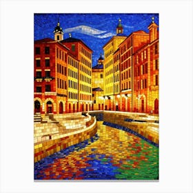 City At Night 1 Canvas Print