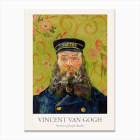 Portrait Of Joseph Roulin, Vincent Van Gogh Poster Canvas Print