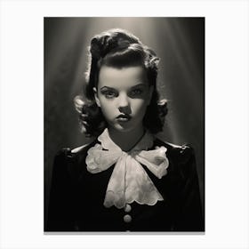 Black And White Photograph Of Judy Garland 1 Canvas Print