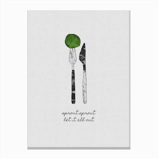 Sprout Sprout Let It All Out Canvas Print